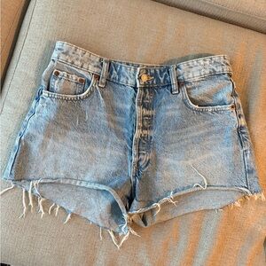 Zara Denim Blue Women's Shorts